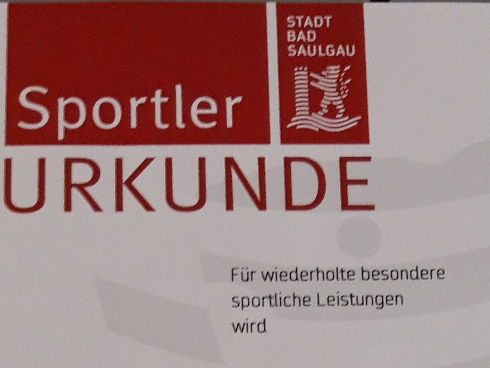 Sportlerehrung der Stadt Bad Saulgau 2019